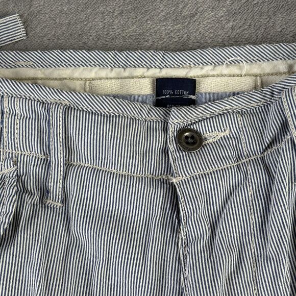 Polo Ralph Lauren Shorts Mens 38 Blue White Hickory Stripe Cargo Carpenter Work - Picture 6 of 16